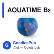 AQUATIME Ballon de plage gonflable - Miniature 6