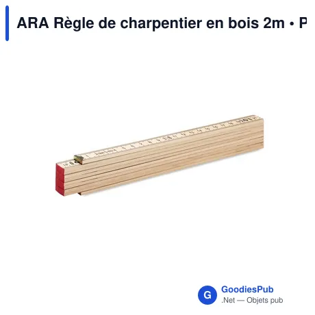 ARA Règle de charpentier en bois 2m
