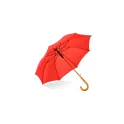 Variante Rouge - Parapluie personnalisable 23 pouces poignée crochet automatique avec logo - Aran