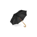Variante Noir - Parapluie personnalisable 23 pouces poignée crochet automatique avec logo - Aran