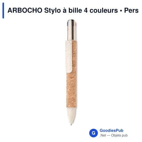 ARBOCHO Stylo à bille 4 couleurs
