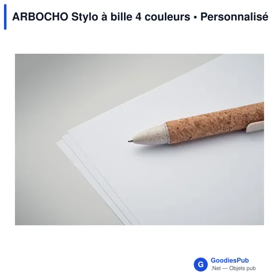 ARBOCHO Stylo à bille 4 couleurs - Image 6