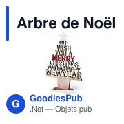 Arbre de Noël personnalisable avec logo pour entreprises - Miniature 1