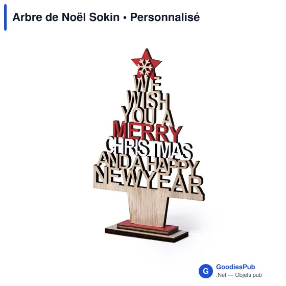 Arbre de Noël personnalisable avec logo pour entreprises - Image 1
