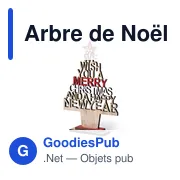 Arbre de Noël personnalisable avec logo pour entreprises - Miniature 2