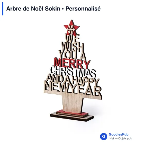 Arbre de Noël personnalisable avec logo pour entreprises - Image 2