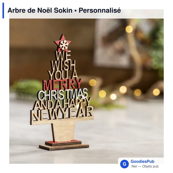 Arbre de Noël personnalisable avec logo pour entreprises - Image 3