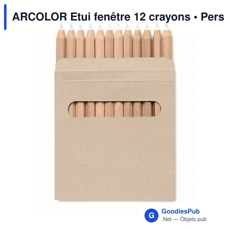 ARCOLOR Etui fenêtre 12 crayons