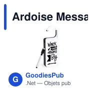 Ardoise Message personnalisable avec logo pour entreprise - Miniature 1