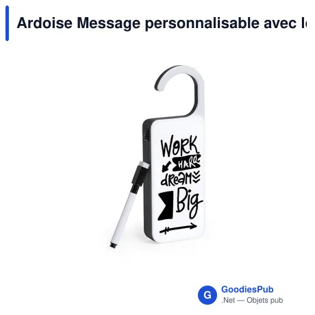 Ardoise Message personnalisable avec logo pour entreprise