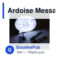 Ardoise Message Nathan personnalisable avec logo pour entreprise - Miniature 2