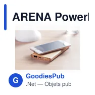 ARENA Powerbank/chargeur en bambou - Miniature 4