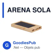ARENA SOLAR Powerbank solaire 4000 mAh - Miniature 1