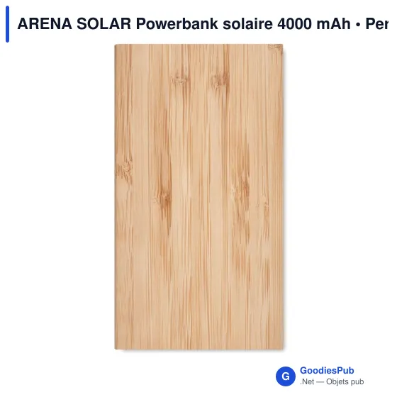 ARENA SOLAR Powerbank solaire 4000 mAh - Image 2