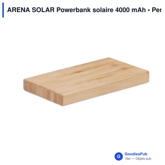 ARENA SOLAR Powerbank solaire 4000 mAh - Image 3