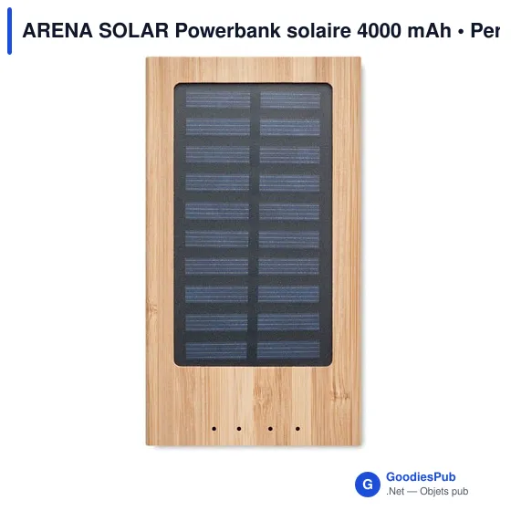 ARENA SOLAR Powerbank solaire 4000 mAh - Image 4