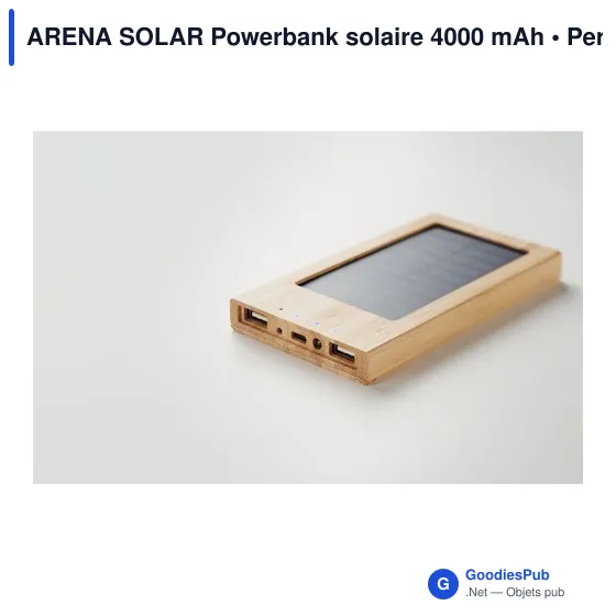 ARENA SOLAR Powerbank solaire 4000 mAh - Image 6