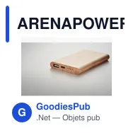 ARENAPOWER C Powerbank bambou de 4000 mAh - Miniature 4