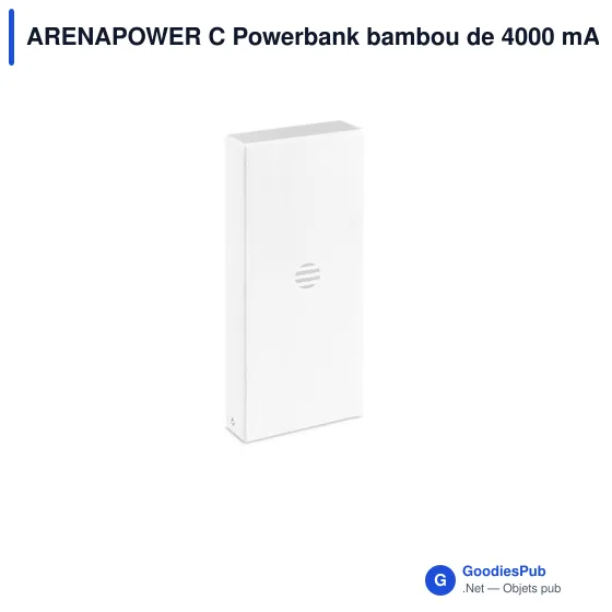 ARENAPOWER C Powerbank bambou de 4000 mAh - Image 5