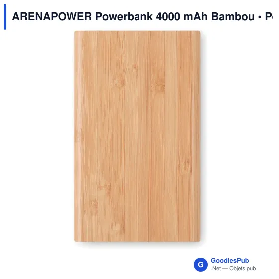 ARENAPOWER Powerbank 4000 mAh Bambou - Image 2