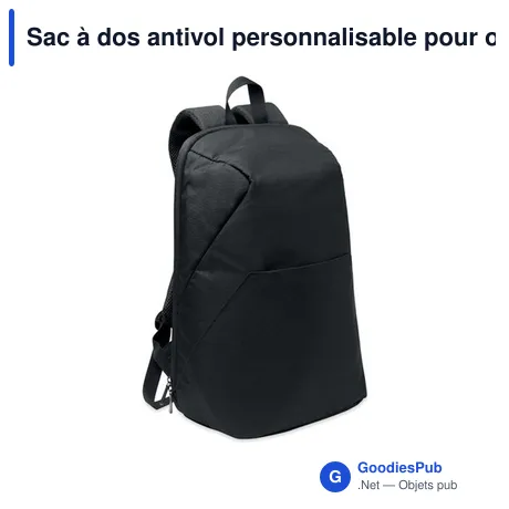 Sac à dos antivol personnalisable pour ordinateur 15" - ARLONavec logo