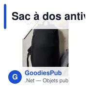 Sac à dos antivol personnalisable pour ordinateur 15" - ARLONavec logo - Miniature 4
