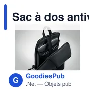Sac à dos antivol personnalisable pour ordinateur 15" - ARLONavec logo - Miniature 5