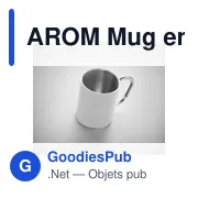 AROM Mug en métal anse mousqueton - Miniature 4