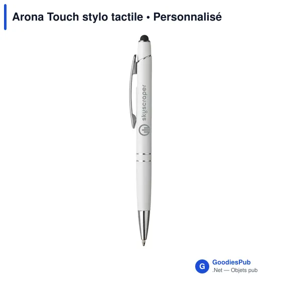 Stylo tactile personnalisable Arona Touch avec logo - Image 2