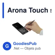 Stylo tactile personnalisable Arona Touch avec logo - Miniature 4