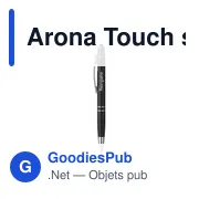 Stylo tactile personnalisable Arona Touch avec logo - Miniature 7