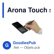 Stylo tactile personnalisable Arona Touch avec logo - Miniature 8