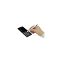 Variante blanc - Stylo tactile personnalisable Arona Touch avec logo