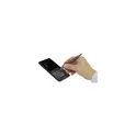 Variante gris - Stylo tactile personnalisable Arona Touch avec logo