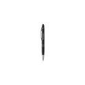 Variante noir - Stylo tactile personnalisable Arona Touch avec logo