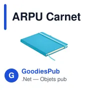 ARPU Carnet A5 ligné en PU recyclé - Miniature 1