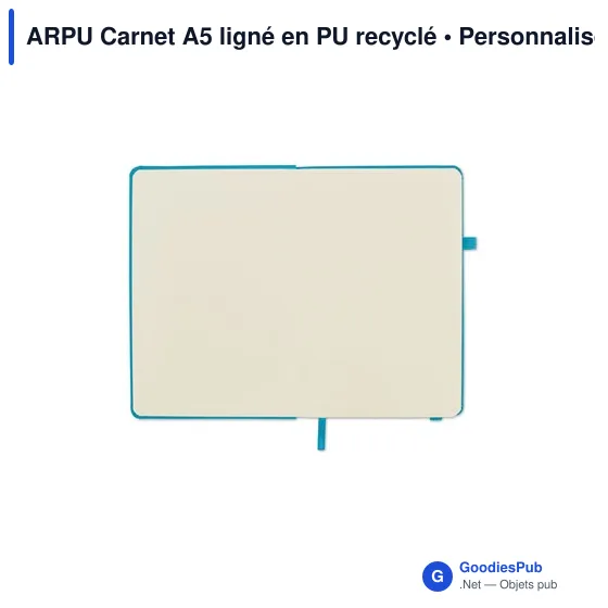 ARPU Carnet A5 ligné en PU recyclé - Image 2