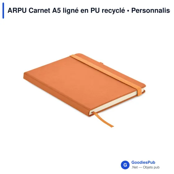 ARPU Carnet A5 ligné en PU recyclé - Image 12