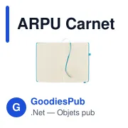ARPU Carnet A5 ligné en PU recyclé - Miniature 3