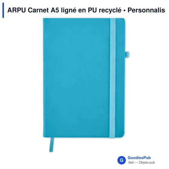ARPU Carnet A5 ligné en PU recyclé - Image 4
