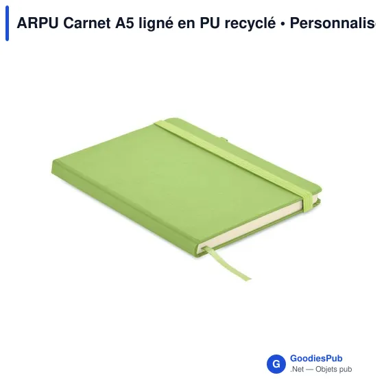 ARPU Carnet A5 ligné en PU recyclé - Image 5