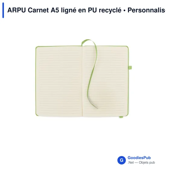 ARPU Carnet A5 ligné en PU recyclé - Image 7