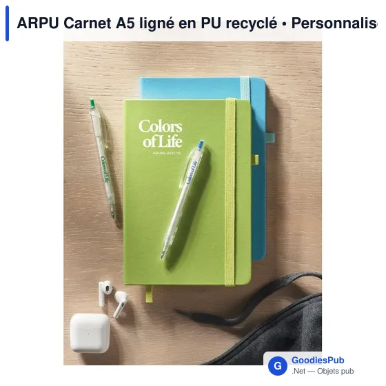 ARPU Carnet A5 ligné en PU recyclé - Image 9