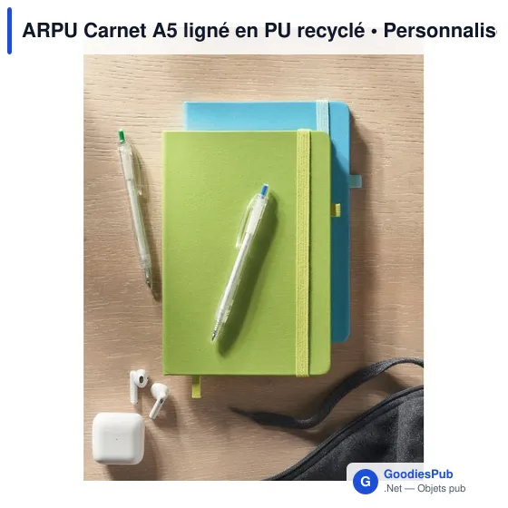 ARPU Carnet A5 ligné en PU recyclé - Image 10