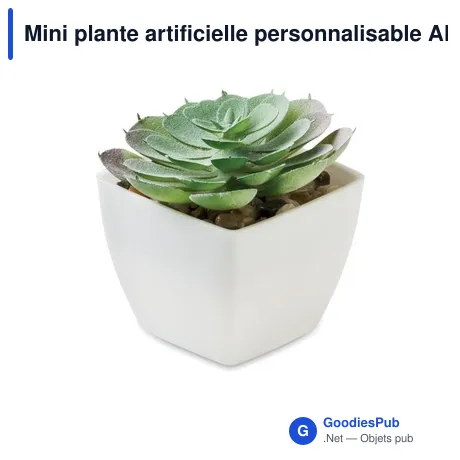 Mini plante artificielle personnalisable ARTIECHE avec logo