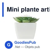 Mini plante artificielle personnalisable ARTIECHE avec logo - Miniature 2