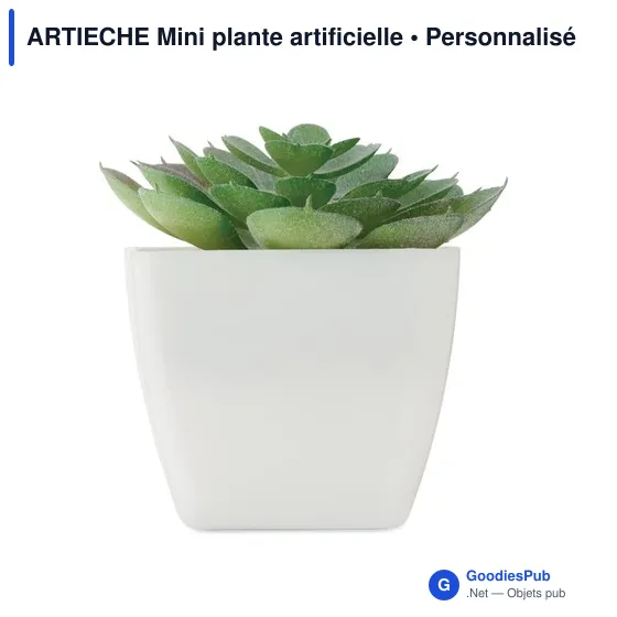 Mini plante artificielle personnalisable ARTIECHE avec logo - Image 2