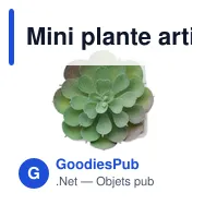 Mini plante artificielle personnalisable ARTIECHE avec logo - Miniature 3
