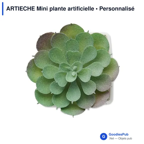 Mini plante artificielle personnalisable ARTIECHE avec logo - Image 3