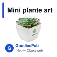 Mini plante artificielle personnalisable ARTIECHE avec logo - Miniature 4